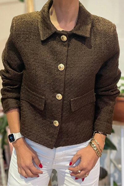 Suziş ΓΥΝΑΙΚΕΙΟ ΚΟΝΤΟ ΜΠΟΥΦΑΝΑΚΙ ΜΕ ΕΠΕΞΕΡΓΑΣΙΑ ΑΠΟ ΥΦΑΣΜΑ ΤΟΥΒΡΙΤ ΚΑΦΕ