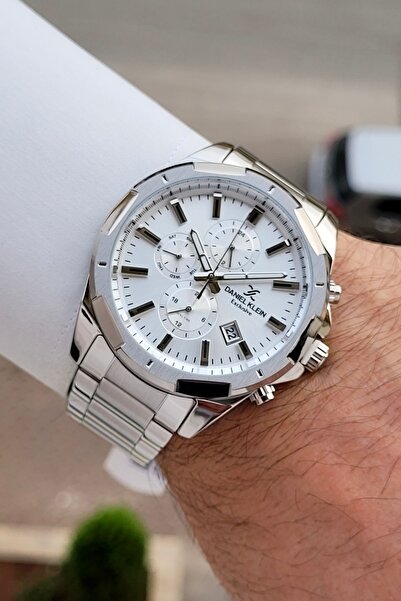 Daniel Klein Silver Renk 24 Ay Garantili 46 Mm Göstergeleri AktifErkek Kol Saati