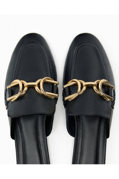 İsmet toka Shoes Metal Accessory Thin Front Buckle Gold 1 Pair - Metal Accessory