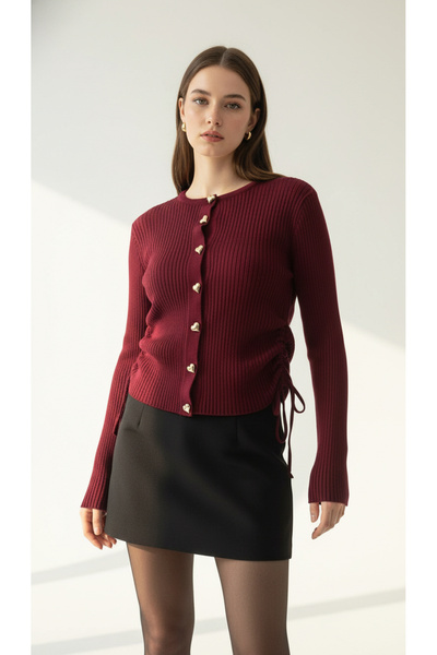 peri tower سترة تريكو نسائية من NEW SEASON Side B فستان بتجاعيد مجمّعة بأزرار...