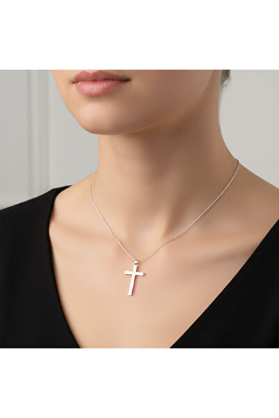 TabiTela 925 Ayar gümüş kolye haç SM399