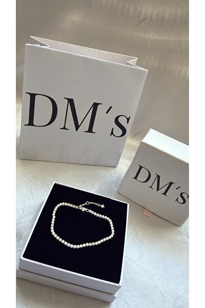 DM’s Silver Kalın Tenis Gümüş Bilezik
