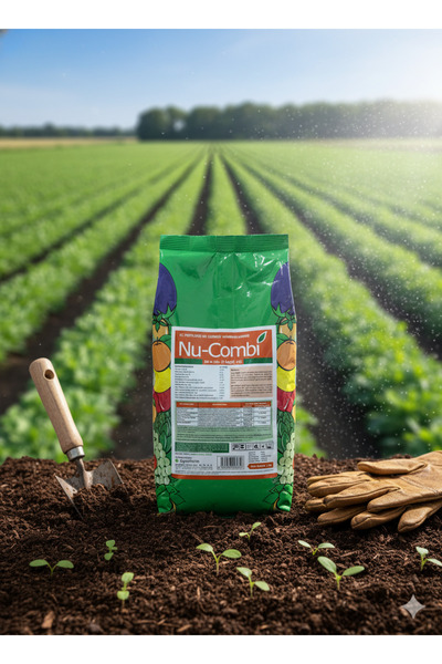 AGROFARM NU-COMBİ 20-0-20+(2MgO)+TE EC FERTILIZER NK GÜBRESİ (Harmanlanmış)