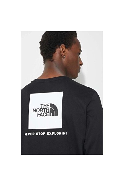 THE NORTH FACE Ανδρικό μπλουζάκι L/S BOX NSE NF0A87NNJK31 Μαύρο-XL
