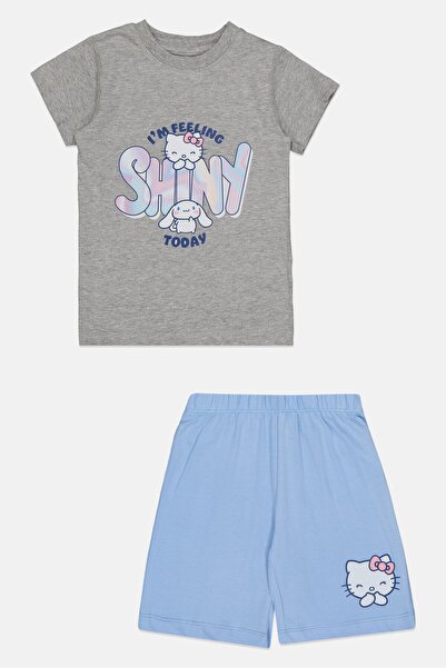 SANRIO Toddlers Girl 2 Piece Graphic Print T Shirt And Shorts Set, Multicolour
