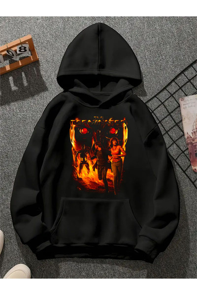 COMVİCHO سترة تيرميناتور 3 مطبوع للجنسين