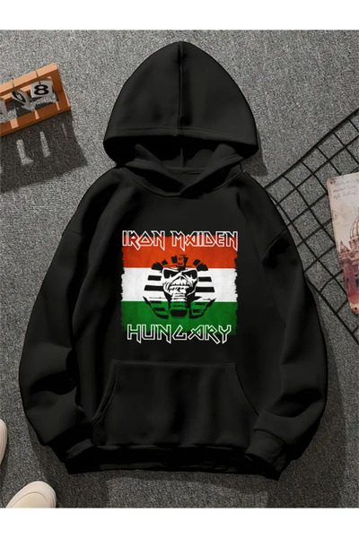 COMVİCHO سترة رياضية للجنسين من IronmaidenhungaryOutput1 مطبوع