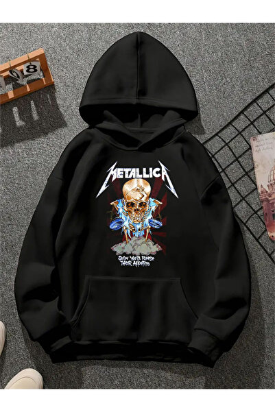 COMVİCHO سويت شيرت ميتال89 مطبوع للجنسين