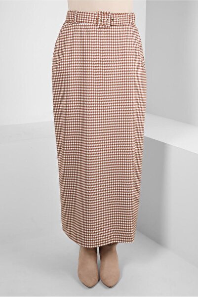 Alvina Спідниця з поясом і візерунком «казайаги» 60523