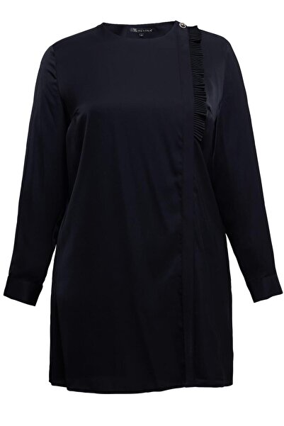 Alvina Plus Size Pleated Detailed Tunic 20402