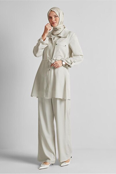 Alvina Lace up Pants Suit 45642