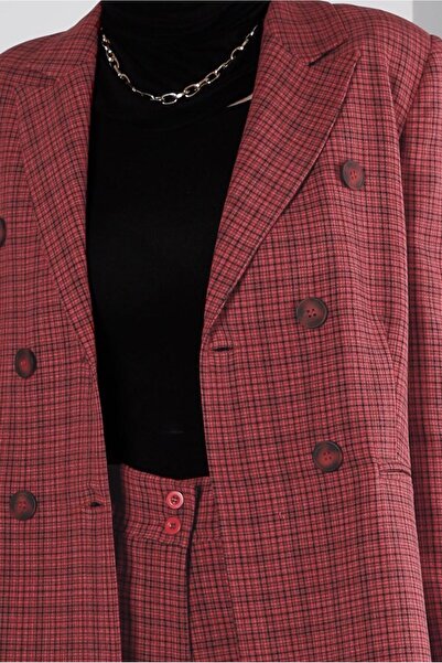 TRENDTESETTÜR WOMEN'S RED PANT SUIT T 30307