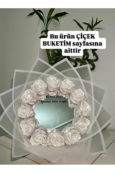 Pretty Solmayan Çiçek Buketi Aynalı Buket Sevgiliye Hediye Doğum Günü Gül Niş...