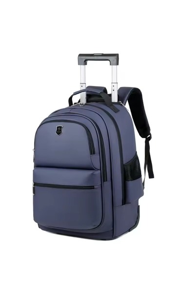 Generic Rolling Travel Backpack with Retractable Handle - 18 Inch Wheeled Laptop Bag, Waterproof & Convertib