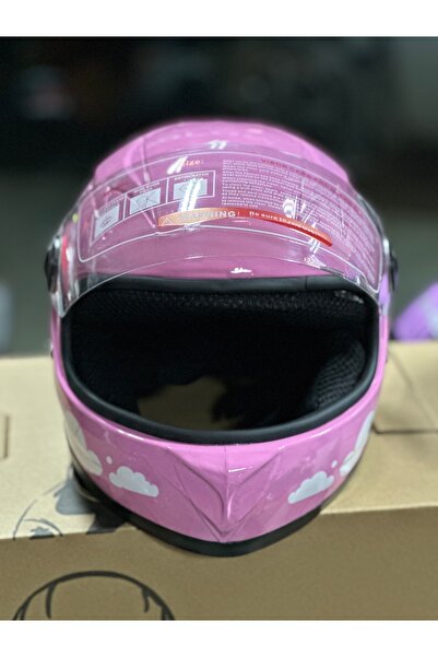 Palas Motor SÜPERKAHRAMANLI ÇOCUK MOTOSİKLET KASKI / 7-12 YAŞA UYUMLU / PEMBE RENK