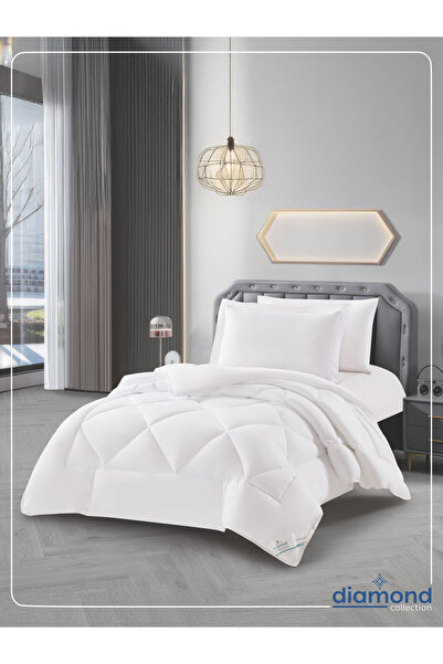 Donetella 4-piece Comforter Set – Single Size 170x230 Cm, Microfiber, Solid Quilted 350 Gsm Filling