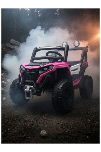 CAR لعبة تعليمية كهربائية بمحركين وبطاريتين، RC 29-F531-وردي