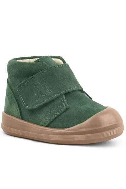 Rakerplus Yoohoo Genuine Leather Green Velcro Unisex Baby Boots