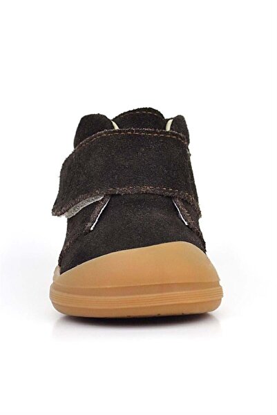 Rakerplus Yoohoo Genuine Leather Brown Velcro Unisex Baby Boots