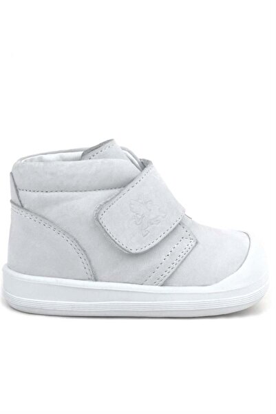 Rakerplus Yoohoo Genuine Leather White Velcro Baby Girl Boots