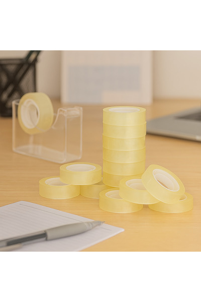 Generic High Quality Transparent Tape 20 Yard 12 Pcs Suitable for Office and School Use