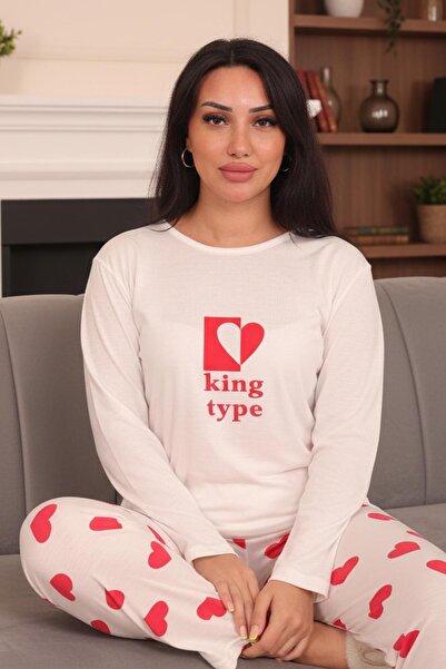 Niket Life Set de pijamale din viscoză cu mânecă lungă și lungime de sub braț...