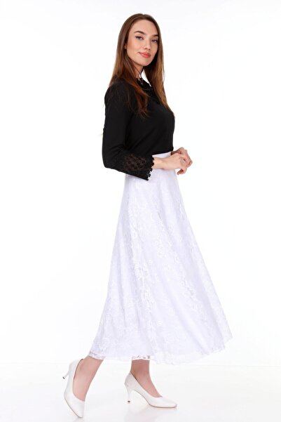 Asees Lace A-line Skirt