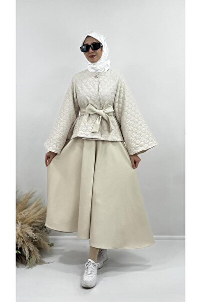 Tebrikler tekstil New Season Women's Hijab Top and Bottom Set Model G3555