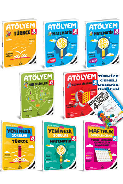 Arı Yayıncılık Arı 2020 4. Sınıf Akıllı Atölyem Seti 4 Kitap
