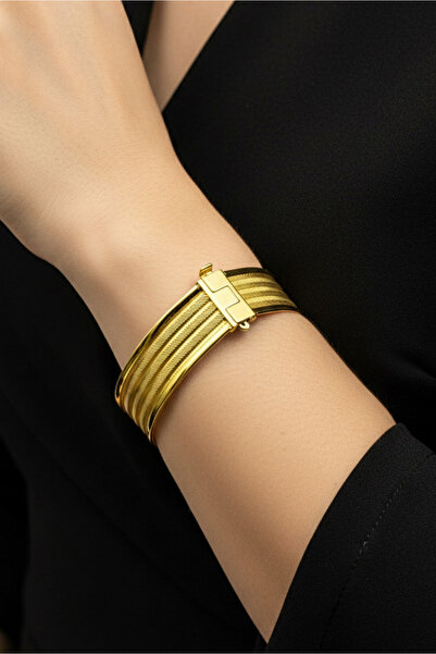 Dağıstanlı Kuyumculuk 8 Ayar Altın Trabzon Hasır Kelepçe Bilezik