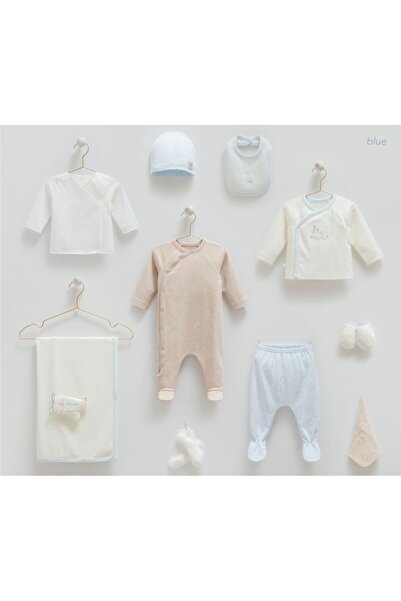 Caramell İncibaby 100% Cotton Little Fly 10-Piece Baby Boy Hospital Discharge Set New Season