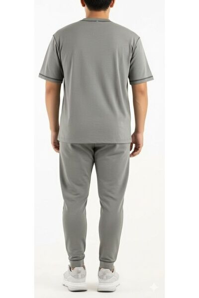 STITCH by MH Mens Oversize Silkati Tshirt & Long Pajama Set