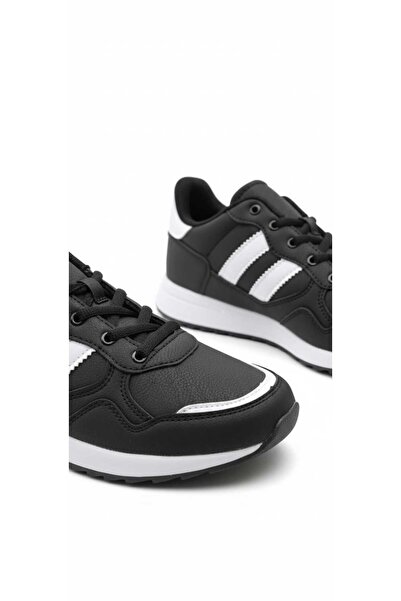 McDark Women's Black and White Waterproof Sneaker Shoes