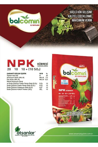 BALCOMİN Balcomin ( N ) %20 - ( P ) %10 - ( K ) %10 ( So3 ) % 10