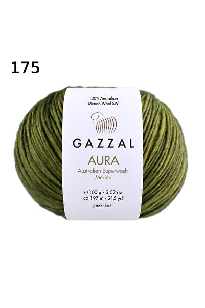 GAZZAL İPLİK Gazzal Aura Merino Yünü El Boyama Örgü İpi 300 Gr 3’lü 100 gr Paket