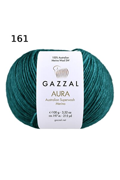 GAZZAL İPLİK Gazzal Aura Lână Merino pentru tricotat, vopsită manual, 3 bucăț...
