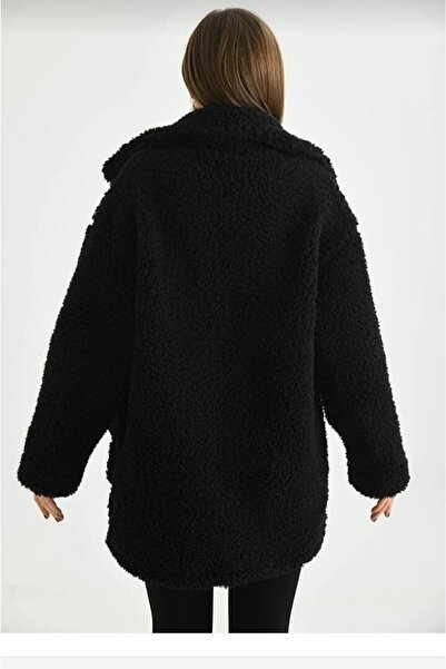 ABB Γυναικεία βελούδινη ζακέτα με μαύρο γιακά με κουμπιά