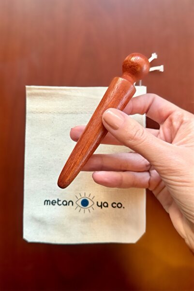 Metanoyaco Ahşap Masaj Çubuğu (Refleksoloji) (Keseyle gönderilir)