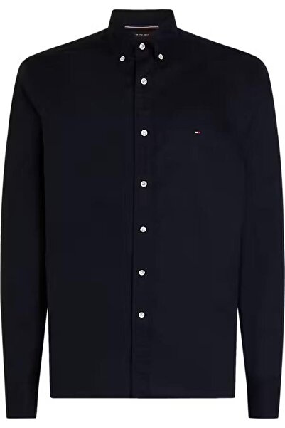 Tommy Hilfiger Erkek Lacivert Core Flex Gömlek