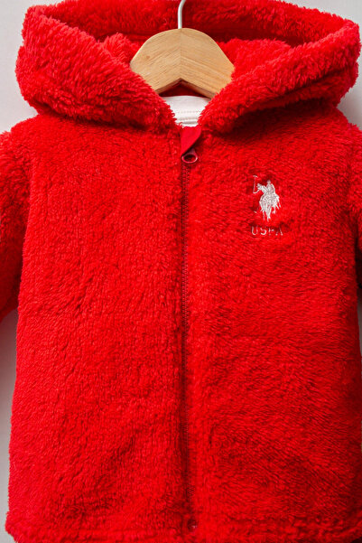 U.S. Polo Assn. U.S.Polo Assn Baby Girl 3-Piece Set - Red