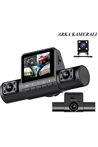 gaman Full Hd 1080P 4 Lensli Araç İçi Kamera WDR 4 Kamera Ayarlanabilir Açı M90