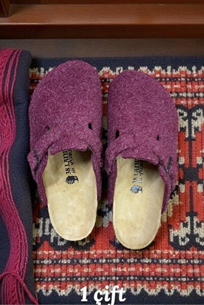 LAND OF CORK LC Anatomical Unisex Natural Cork Sole Arch Supported Felt Slippers