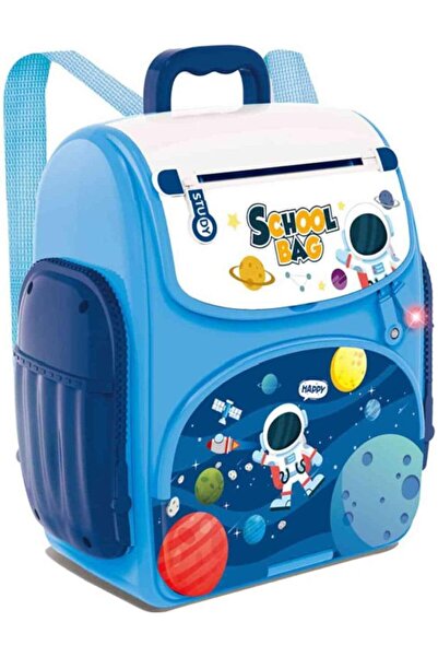 TOY GARDEN بنك نقود صغير ببصمة الإصبع - حقيبة مدرسية موسيقية، مستشعر بصمة الإ...