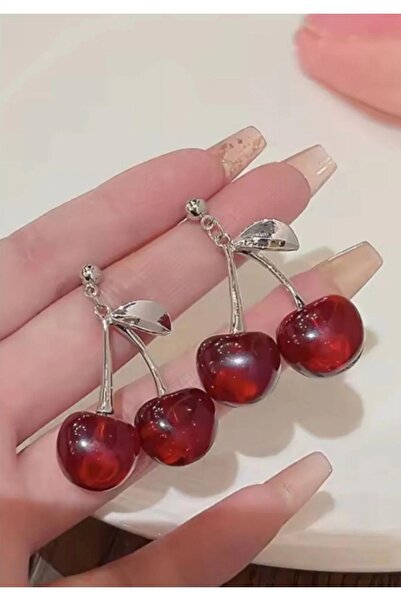 Marchen Collection Gümüş Twin Cherry Kiraz Küpe