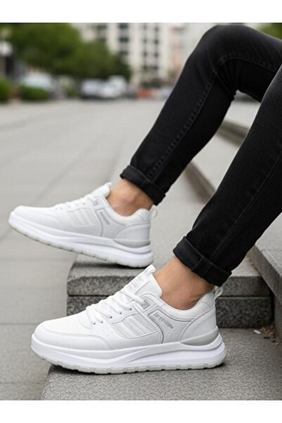 homiro Pantofi sport Anorak Fuspetli pentru bărbați - alb