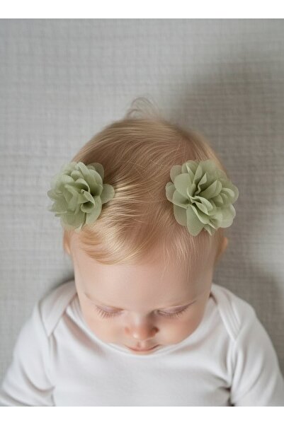 Toka Delisi Saçsız Bebek Tokası, İkili Sevimli Saç Acıtmayan Tüllü Kurdeleli ...