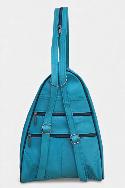 Lederax Genuine Leather Multi-Compartment Backpack and Shoulder Bag LD52