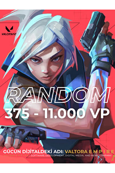 Valorant 375 - 11.000 Vp Arasi Random Vp