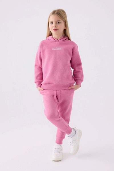Rolypoly Σετ ροζ αθλητικής φόρμας για κορίτσι