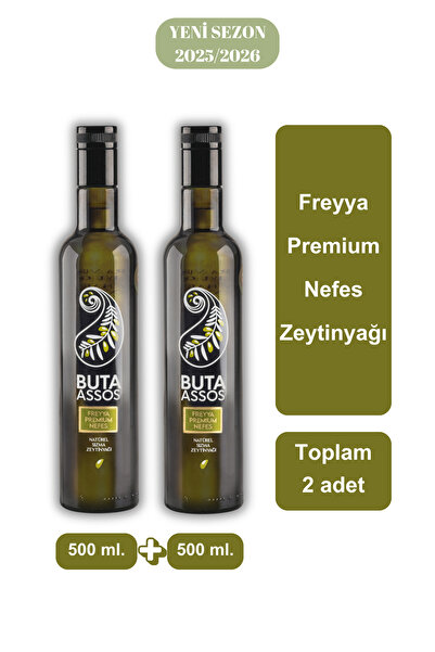 Buta Assos "FREYYA PREMIUM NEFES" Zeytinyağı 2'li 500 ml. + 500 ml. Toplam 1 ...